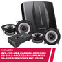 Alpine PXE-C80-88 Amplifier w/ 2-Pack S2-S50 Speakers & SS-SB12 Sub Enclosure