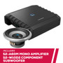 Alpine S-Series S2-A60M Mono Amplifier with S2-W10D2 10" Component Subwoofer
