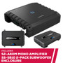 Alpine S-Series S2-A60M Mono Amplifier w/ 2-Pack SS-SB10 10" Subwoofer Enclosure