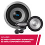 Alpine S2-W8D4 8" Component Subwoofer with S2-S80C 8" Component Speakers