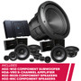 Alpine HDZ-W10 10" Subwoofer w/ HDA-V90 Amp & HDZ-653S, HDZ-65C 6.5" Speakers