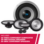 Alpine S2-W8D4 8" Subwoofer w/ S2-S69 Coaxial & S2-S80C Component Speakers