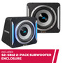 Alpine S-Series 2-Pack S2-SB12 600W RMS 12" PrismaLink Preloaded Sub Enclosure