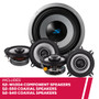 Alpine S2-W10D4 10" Subwoofer w/ S2-S50 5.25" & S2-S40 4" Coaxial Speakers