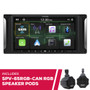 Alpine I407-WRA-JK 7" Multimedia Receiver w/ SPV-65RGB-CAN 6.5" RGB Speaker Pods