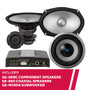 Alpine S2-S69C Component Speakers w/ S2-S65 Coaxial Speakers & S2-W10D4 10" Sub