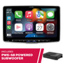 Alpine ILX-F511 11" 1-DIN Multimedia Receiver with PWE-S8 8" Powered Subwoofer