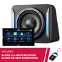 Alpine iLX-W670 7” Shallow-Chassis Digital Multimedia and S2-SB10 10" Subwoofer