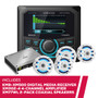 Kenwood eXcelon KMR-XM500 Receiver w/ 2-Pack 2-Way Coaxial Speakers & Amplifier