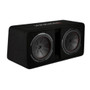 Used Kicker 48DCWR122 Dual 12" Ported Enclosure CompR Subwoofers with 2000 Watt Peak