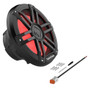 Open Box Rockford Fosgate M1D2-10B 10" M1 Series Marine Subwoofer & LED lighting (Black)