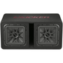 Kicker 45DL7R122 Dual Subwoofers in the CWR Style Vented Enclosure, 2-Ohm, 1200W