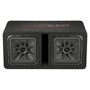 Kicker 45DL7R122 Dual Subwoofers in the CWR Style Vented Enclosure, 2-Ohm, 1200W
