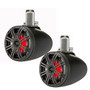 Kicker 45KMTC65 6-1/2" Marine Coaxial Tower Speakers (Charcoal/Black)