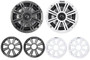 Kicker 45KM654 6-1/2" Marine Speakers 4 ohm with Charcoal and White Grilles