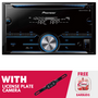 RFRB Pioneer FH-S501BT Double DIN Media CD with License Plate Camera