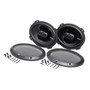 Rockford Fosgate P1694 Punch series 4 Way 6x9 Inch Full Range Car Speakers
