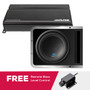 Alpine KTA-200M Mono Power Pack Amplifier W/ S-SB12V 12 Inch Subwoofer Enclosure