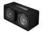 Kicker Dual CompR 43DCWR122 Ported Enclosure with Dual 12" CompR Subwoofers