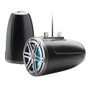 JL Audio 93537 M3 7.7 Inch Satin Black Enclosed Tower Coaxial Marine Speakers