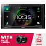 JVC KW-V960BW 6.8" DVD & Apple CarPlay/Android Auto w/ Bullet Camera