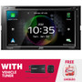 JVC KW-V960BW 6.8" DVD & Apple CarPlay/Android Auto w/ SiriusXM Tuner