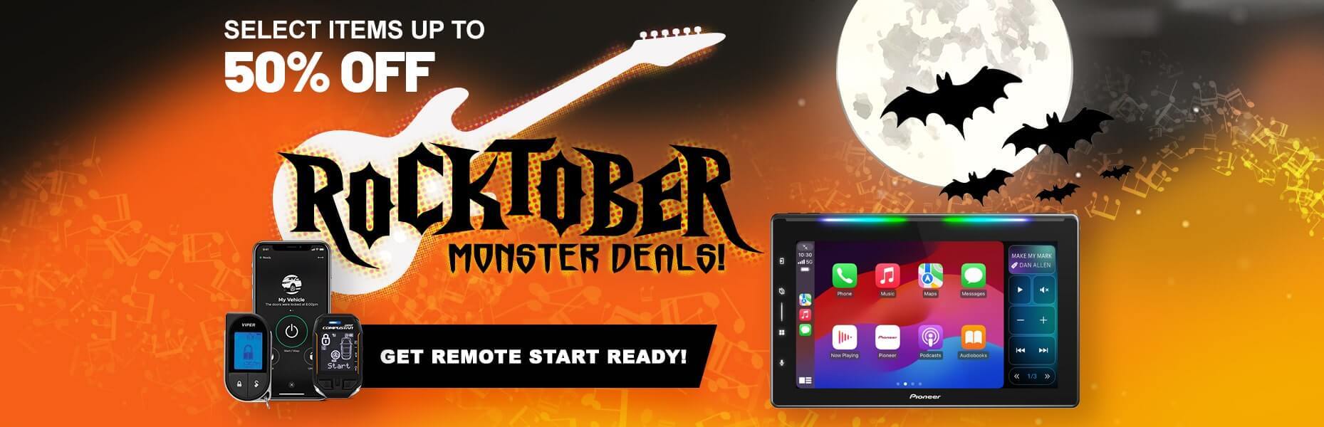 Drive-in Autosound Rocktober Monster Deals Banner