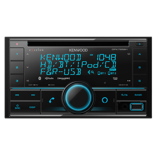 Kenwood Excelon DPX795BH DualDIN CD Receiver with Bluetooth and HD