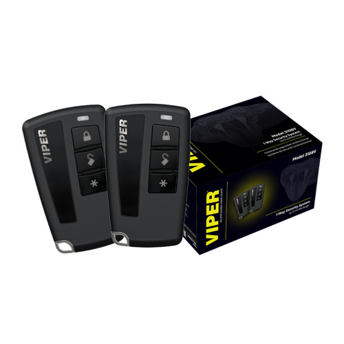 Viper 3108V 1-Way Car Security System – LCD, 4-Button Key Fob, 1/4