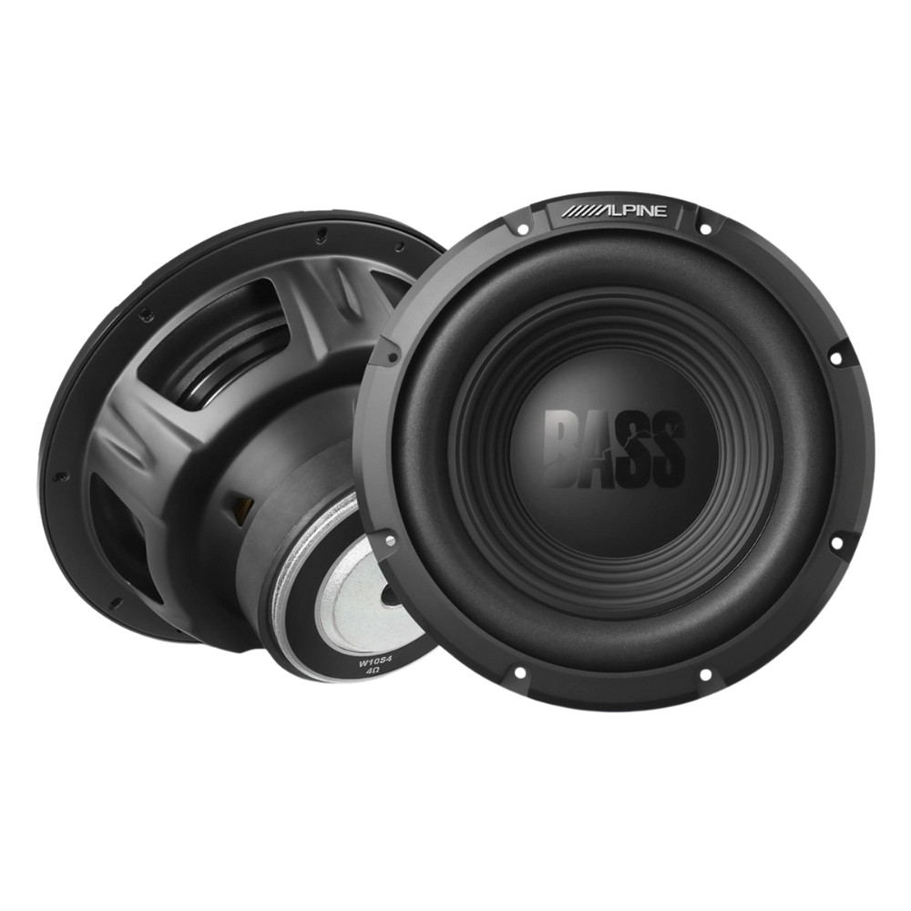 Image of Alpine W10S4 BassLine Series - A pair of 10" 4-ohm subwoofer