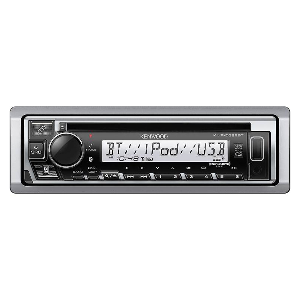 Image of Kenwood KMR-D382BT Marine CD Receiver and 1.5 Line Display with Bluetooth