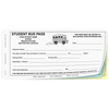 Student Bus Pass (143) - 3 part carbonless form with optional Imprint