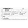 Bilingual Detention Notice - 4 part carbonless form with English/Spanish parent copies (205)