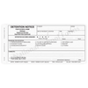 Bilingual Detention Notice - 4 part carbonless form with English/Spanish parent copies (205)