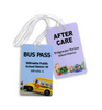 Plastic Bus Tag, Routing Tags with Loop Attachment