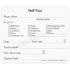 2-part Hall Pass Slip with Carbonless Copy