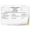 Deficiency Report - 3 part carbonless form (151) with optional Imprint