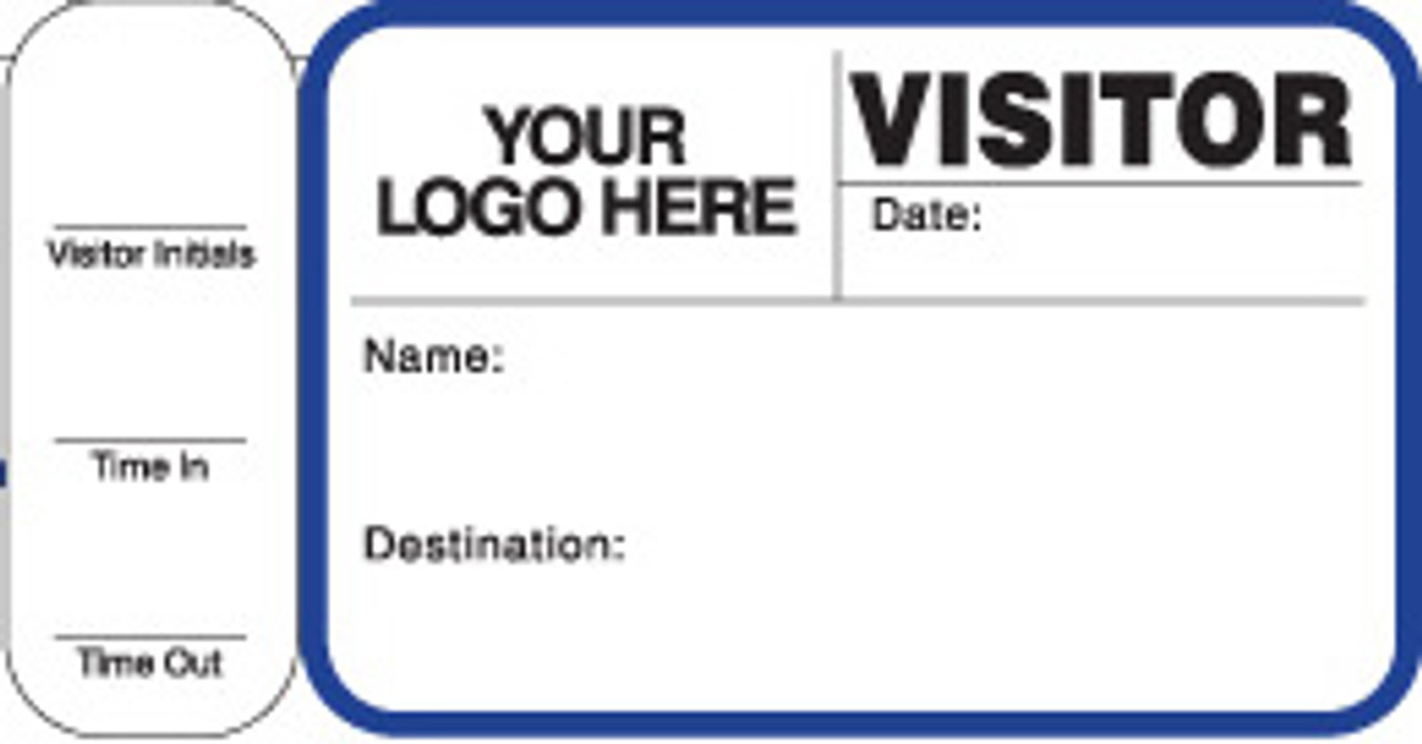 242J (763) Visitor Label Pass Book Customized