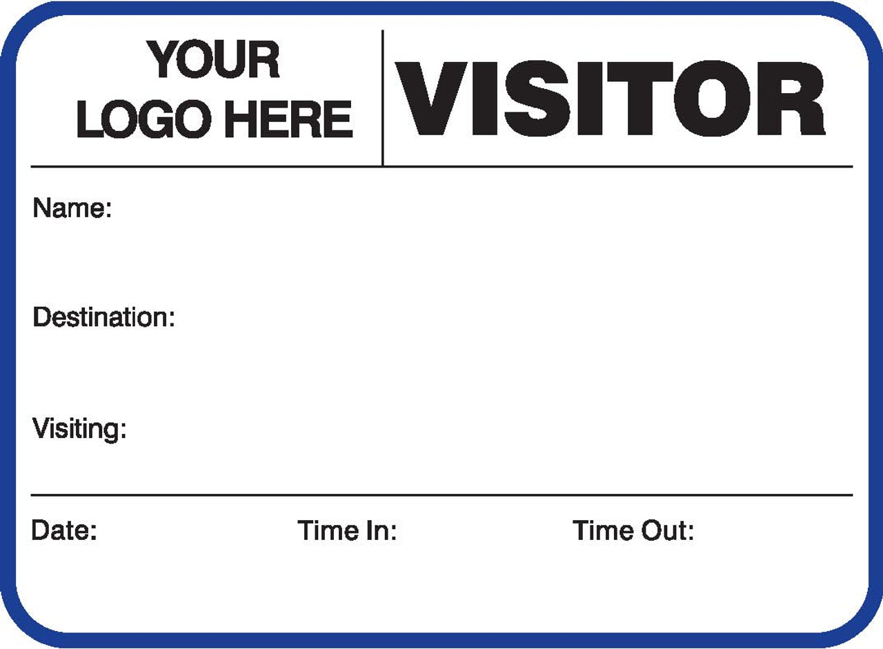 Visitor Pass Registry Book - Customized (242G-752)