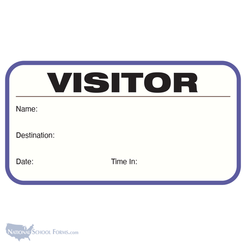 Visitor Pass Registry Book (242A-701)
White Label with Blue Trim