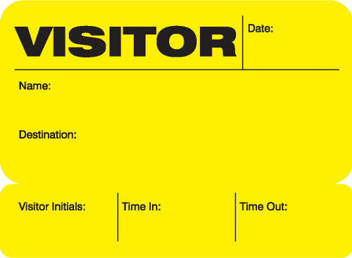 C-Line Visitor Badges with Registry Log, 150 Badges per Book, 1 Registry  (97030)