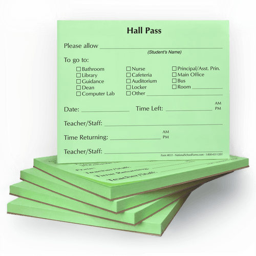 school nurse pass template