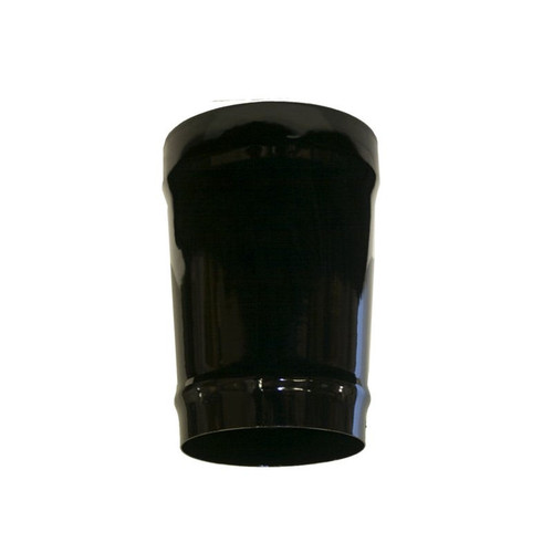 Gloss Black Vitreous Enamel 150mm Diameter Tapered Increaser To 175mm Diameter Vitreous Enamel