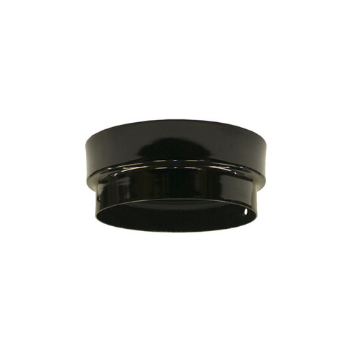 Gloss Black Vitreous Enamel 175mm Diameter Cut Length Adaptor