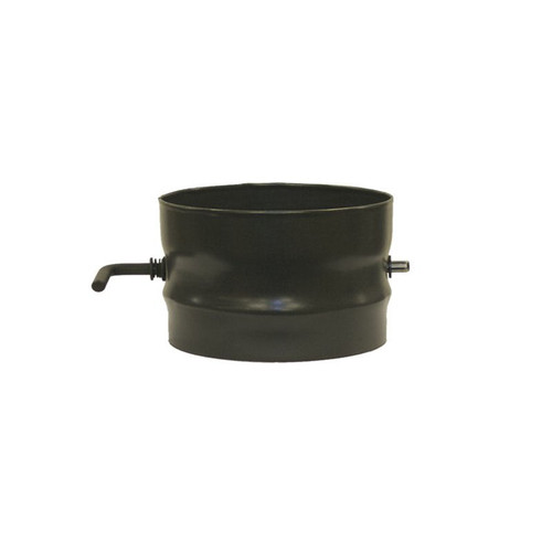 Matt Black Vitreous Enamel 100mm Diameter Damper Pipe