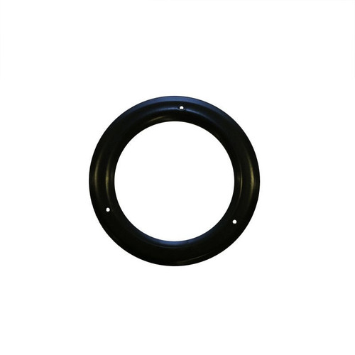 Matt Black Vitreous Enamel 100mm Diameter Trim Ring - 90 Degree