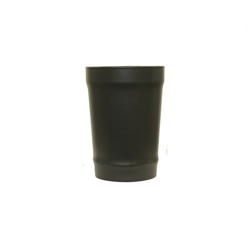 Matt Black Vitreous Enamel 150mm Diameter Tapered Increaser To 175mm Diameter Vitreous Enamel