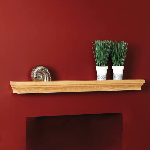 Solid Oak Decorative Canterbury Shelf