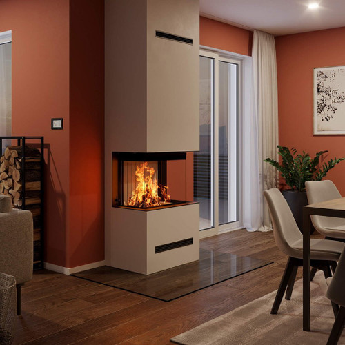 Lean 3RL-70h 9.8 kW wood-burning stove