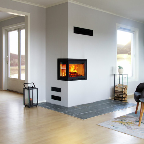 Jotul i520 Flexible Insert Front and left glass, 7kW Wood Burning Inset Stove